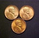 1956-57-58-P Set Ch BU RED Lincoln Wheat Cents-3 Great Collector Coins-c6977xux