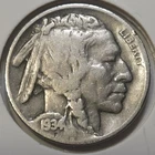 1934-D Buffalo Nickel - F **Low Mintage: 7,480,000** (Lot #7)