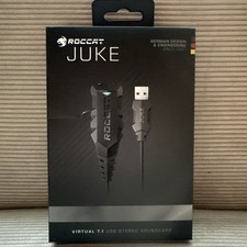 ROCCAT Juke Virtual 7.1 USB Stereo Soundcard  Headset Adapter - New Gaming PC