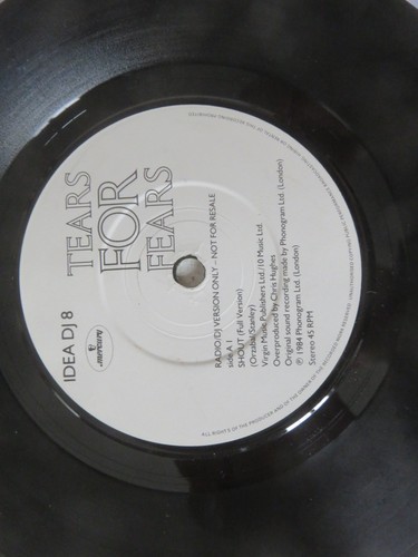 TEARS FOR FEARS Shout MERCURY 1984 UK 1ST PRESS DJ COPY PROMO VINYL 7" IDEADJ8 - Bild 6 von 10