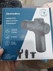 Homedics Essential Percussion Massager with 4 attachments 6 speed portable - New
