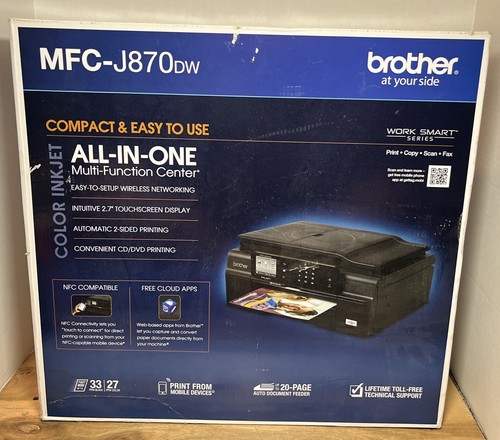 Brother MFC-J870DW All-in-One Inkjet Printer Brand New