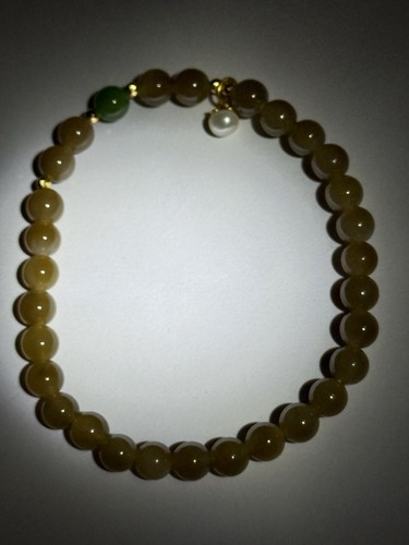 HT4 Natural Hetian Jade caramel bracelet HT4天然和田玉焦糖手串 - Picture 10 of 24