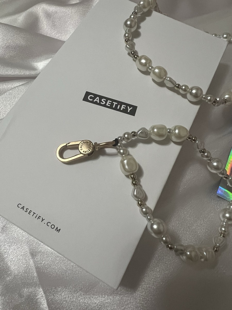 CASETiFY Pearl Cross-body Charm - Classic Pearl | eBay