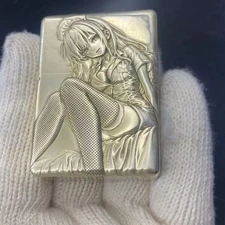 ZORRO 912S Depth 3D Lighter Windproof Oil Lighter Thick Brass Body Rare Designs