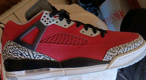 Größe 12 - Air Jordan Spizike Low Toro Red, Neu mit OVP - Bild 7 von 10