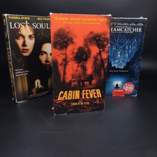 Cabin Fever Horror Movie VHS Cassette Tape 2004  VTG Eli Roth & 2 More Movies