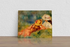 Pierre-Auguste Renoir "Young Girls by the Wate" Canvas Print Wall Art Home Decor