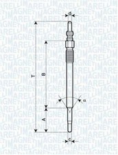 MAGNETI MARELLI 062900048304 Diesel Glühkerze für FORD Focus C-Max (DM2)