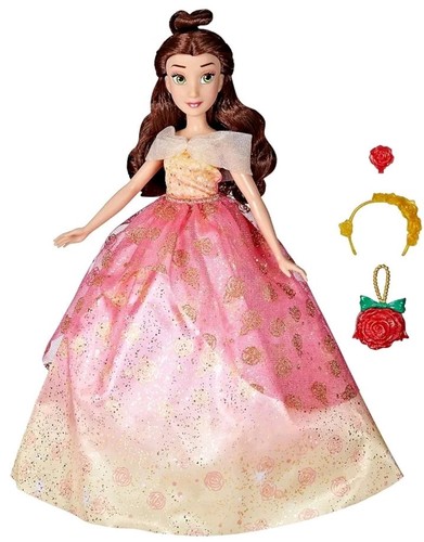 Disney Princess Life Bambola Belle Bella e La Bestia 7 Accessori Idea Regalo - Foto 2 di 3