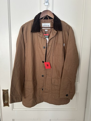 #ad Orvis Barn Chore Quilted Lined Jacket Mens Size Medium Brown Outdoor Comfort NWT $89.99