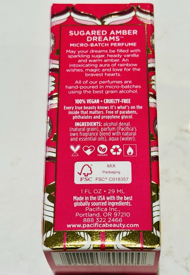 ⭐️ PACIFICA Sugared Amber мечты микро партии духи 1 унц спрей. Снят с производства - Изображение 3 из 4