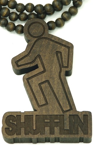 Nuevo Shufflin Buena Madera Estilo Colgante 36 Pulgadas Cuentas de Madera Collar Fiesta - Imagen 4 de 6