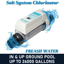 Salt Chlorine Generator for Above Ground Pool Complete System -Less Than 16K Gal