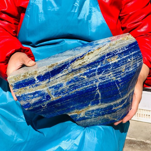 20,39 Pfund natürlicher Lapislazuli handpoliert Kristall Mineral Probe Heilung - Bild 10 von 15