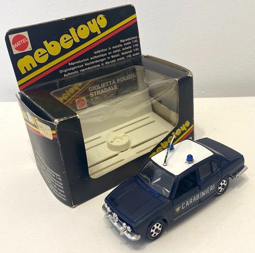 Mebetoys Mattel 1/43 A-82 Alfa Romeo Alfetta Carabinieri VN Mint with Box