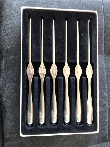 Carl Mertens Edelstahl Solingen 6 Hummer Gabeln Hummergabel in Top Zustand - Bild 2 von 4