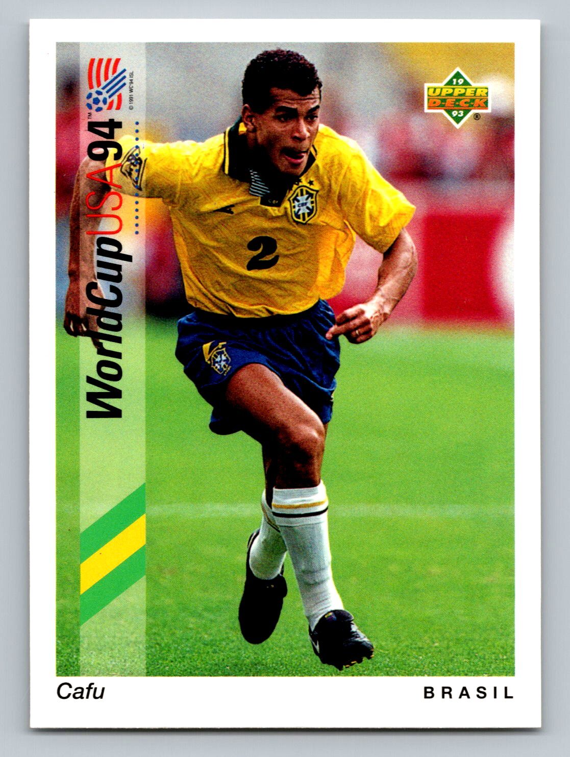 1993 Upper Deck World Cup 94 Preview #73 Cafu   Brazil English/Spanish
