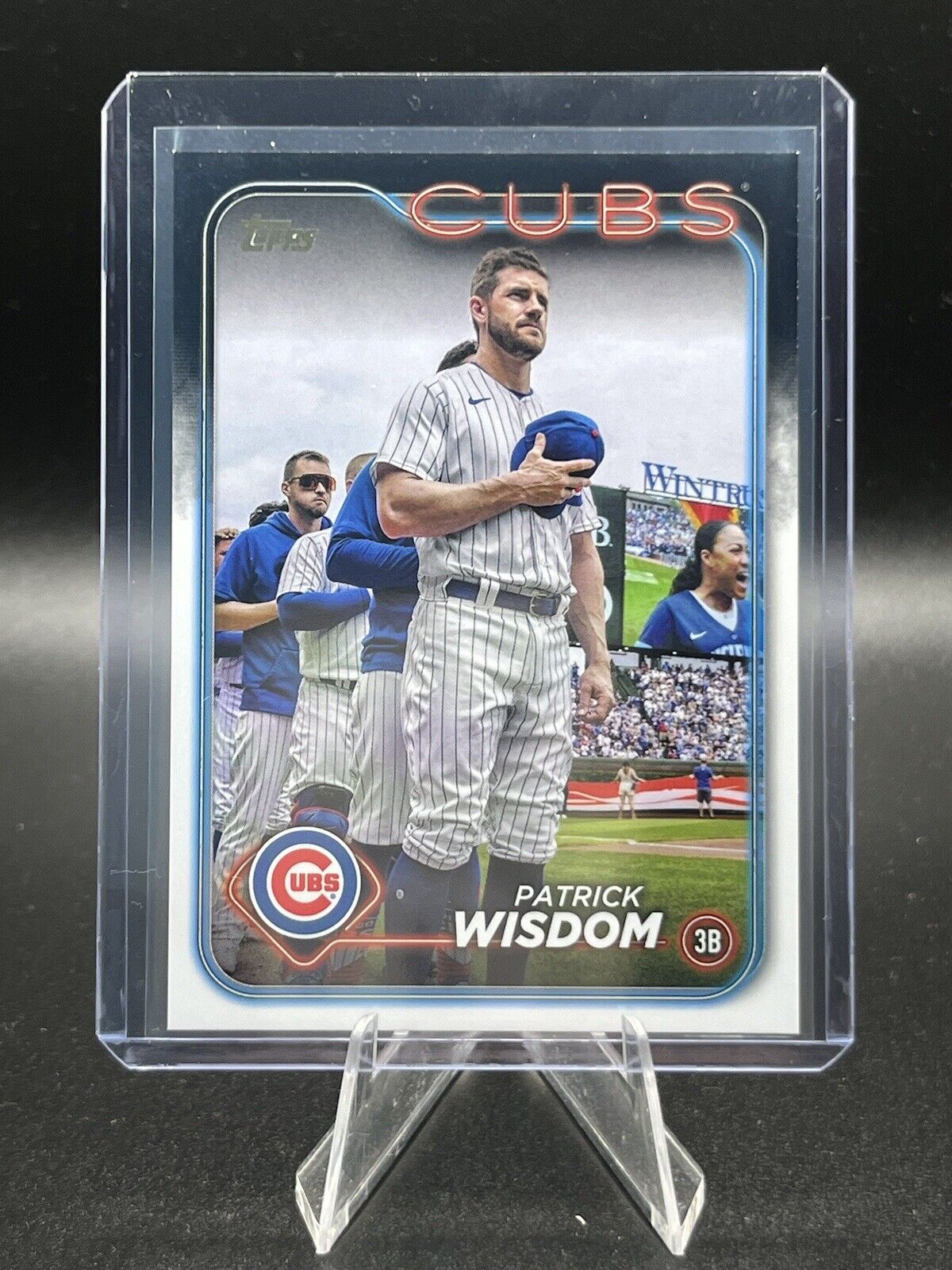 2024 Topps Series 1 Patrick Wisdom Golden Mirror SSP #328