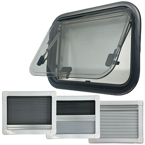 Shield AutoCare 500x350 mm finestra camper a filo/rotondo per furgone, conversione box cavalli - Foto 1 di 10