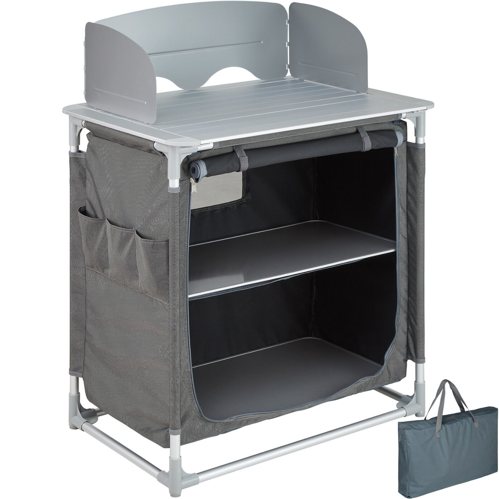 Cuisine de camping armoire table placard aluminium mobilier box jardin pliable Cuisine de camping armoire table placard aluminium mobilier box jardin pliable