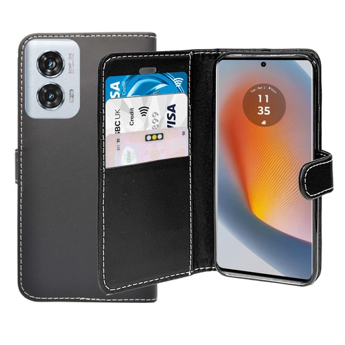 Pour Motorola Bord 50 Fusion Étui Cuir PU Clapet Portefeuille Pied Carte Housse - Bild 3 von 48