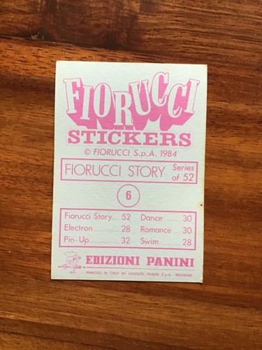 STICKERS FIORUCCI 1984 - con Velina - Foto 7 di 141