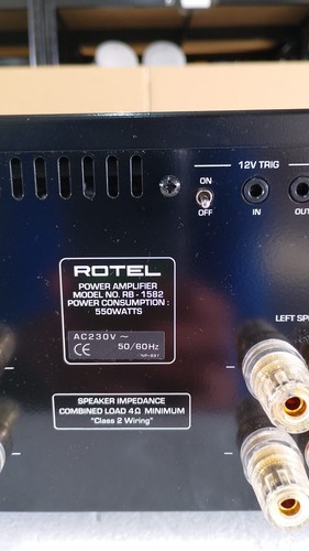 AMPLIFICADOR DE POTENCIA ESTÉREO ROTEL RB 1582 - Imagen 12 de 12