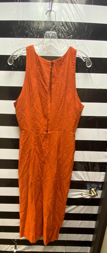 Women ASOS Design" burnt orange, sleeveless long dress.Size 10. Prev. Owned - Picture 2 of 2
