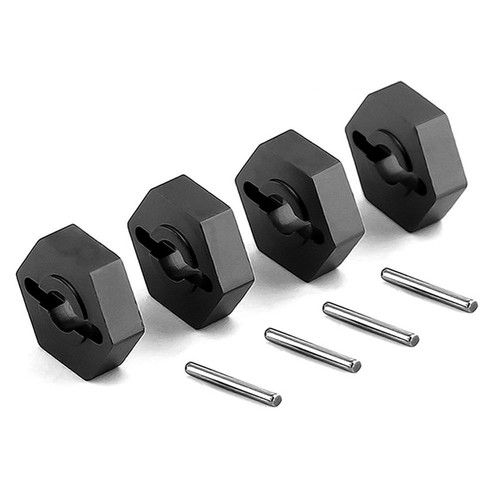 4Pcs Metal Wheel Hub Ball Pivot Ball Cap For 1/16 E-Revo And Slash VXL Vehicles - Afbeelding 1 van 13