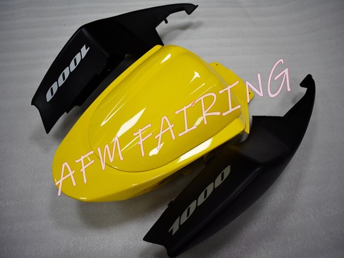 Black Yellow ABS Injection Mold Bodywork Fairing Kit Cone for GSXR1000 2005 2006 - Picture 5 of 6