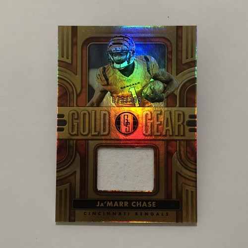 Ja'Marr Chase Cincinnati Bengals 2023 Gold Standard Gold Gear Patch 075/299  - Picture 1 of 3
