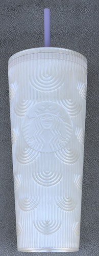 Starbucks 2023 Spring Pearl White Mermaid Cold Cup Tumbler 24oz Venti - New - Picture 1 of 5