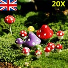 20Pcs Mushroom Fairy Garden Miniatures Accessories Resin Crafts Micro Landscape