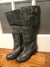 Apepazza, Nassau Knee-high Boot, Womens, Gray, Us 8m, New/ Display