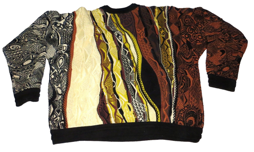 Suéter multicolor Coogi Australia para hombre 100 % algodón mercerizado talla M - Imagen 4 de 4