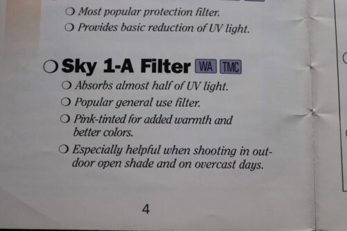 New Vtg Vivitar 27mm SKY 1A FILTER Japan 27mm Skylight Filter f/Canon/Contaflex - Picture 8 of 11