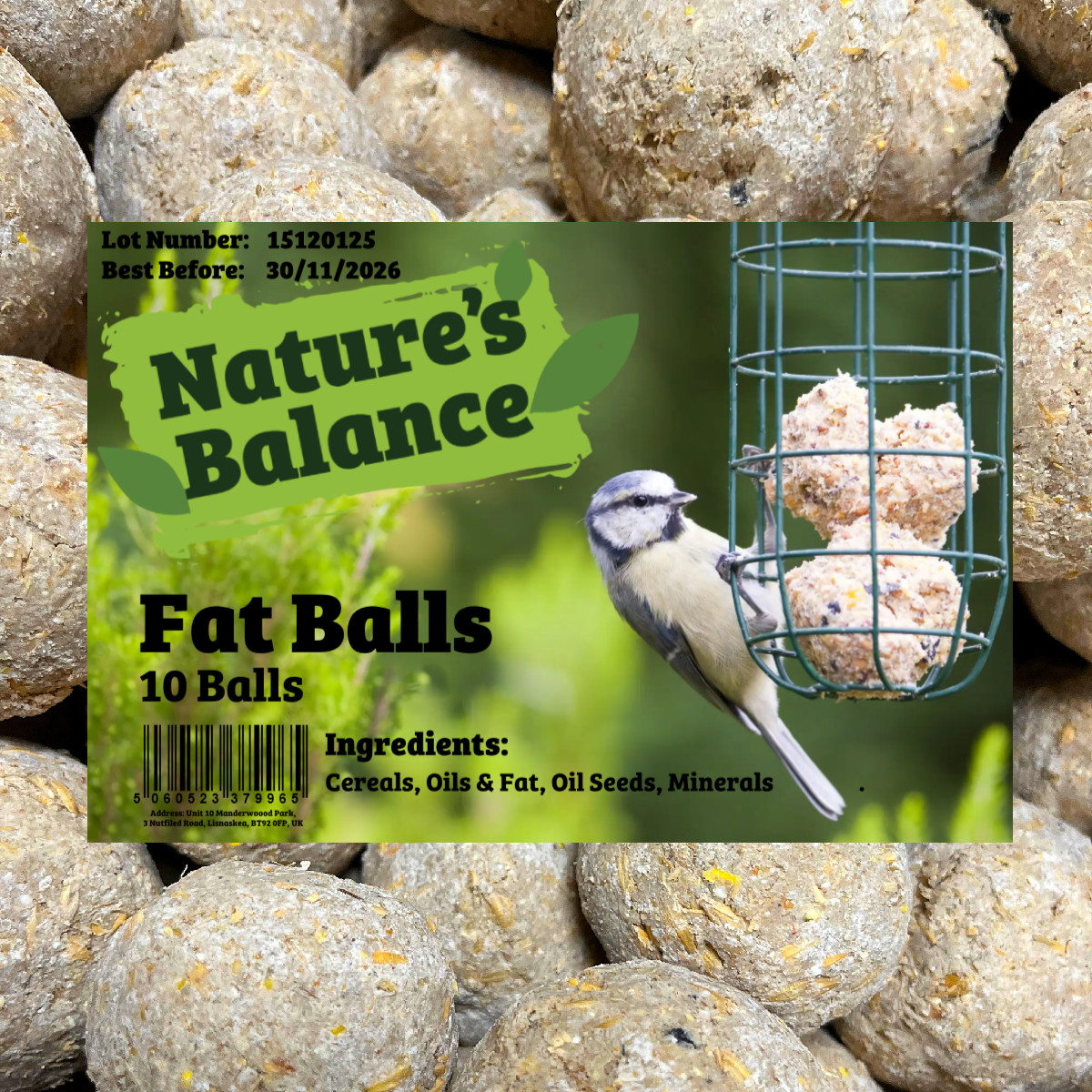 Suet Fat Balls For Birds Feed Wild Garden Bird Food Treats by Nature's Balance