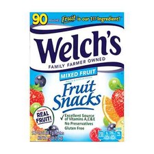 Welch's Mixed Fruit Snacks 0.8 Oz. per pouch 90 Count, (NO SHIP TO CA)