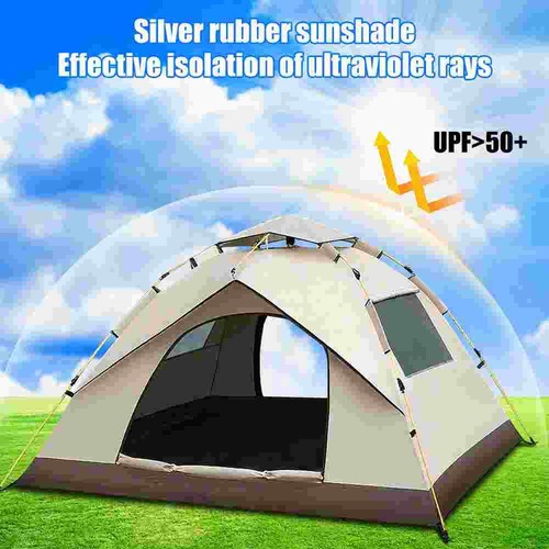 4-6 Family Automatic Instant Pop Up Camping Tent Outdoor Hiking Shelter Beach UK - Picture 49 of 55