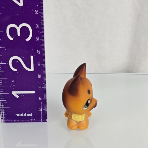 Littlest Pet Shop #357 Lps Pastore tedesco arancione con occhi verdi - Foto 4 di 5