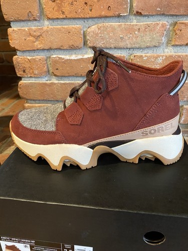 Sorel Womens Kinetic Impact Caribou Waterproof Boot Spice Size 7.5 M NEW - Picture 5 of 12