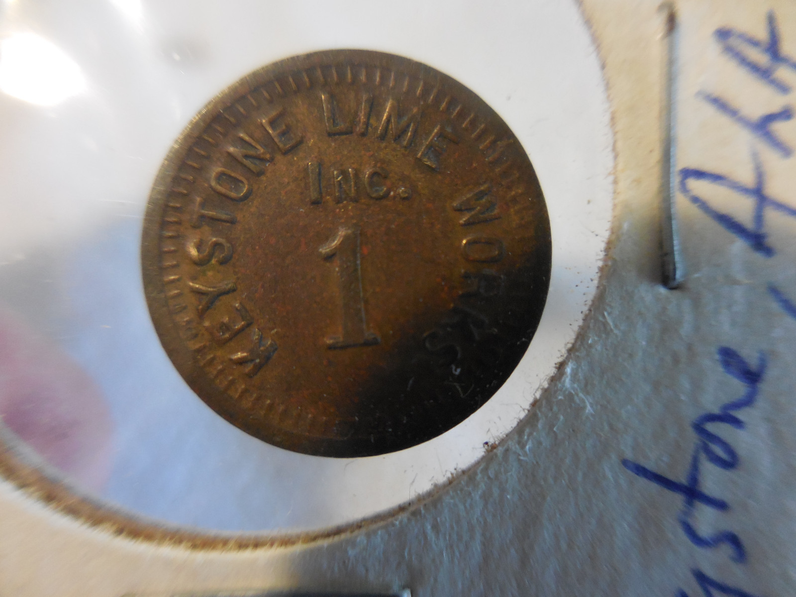 RARE R10 KEYSTONE LIME WORKS INC. 1 CENT CLACKER OR TOKEN eBay