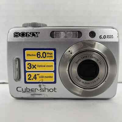 Sony Cyber Shot Camera DSC S500 Silver 6.0 MegaPixels Digital