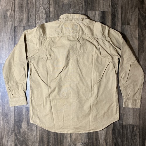 Carhartt Shirt Rugged Flex L/S Relaxed Fit Midweight Canvas GLEN Eyrie Castle XL - Picture 8 of 10