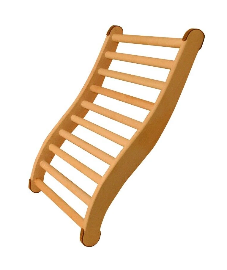 Sauna Saunarückenlehne Ergonomisch Saunalehne Rückenstütze Holz Karibu