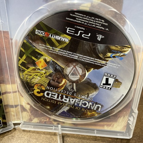 Uncharted 3: Drake's Deception (Sony PlayStation 3, 2011) Complete in box NTR - Picture 5 of 8