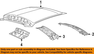 FIAT OEM 12-19 500 Roof Roof Components-W'shield Header 68071261AB