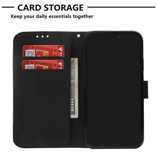 Case for Galaxy Note 20 10 9 5G Ultra Plus Pattern Leather Wallet Flip Cover - Picture 3 of 28