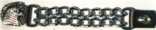 MIX & MATCH DIAMOND CUT CHROME MOTORCYCLE BIKER VEST EXTENDERS MADE IN USA - Picture 35 of 51